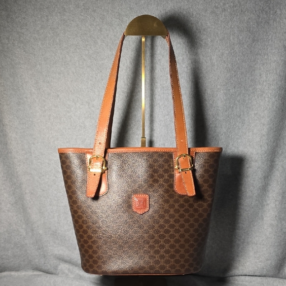 Celine Macadam Vintage Tote/Shoulder Bag - Picture 1 of 15